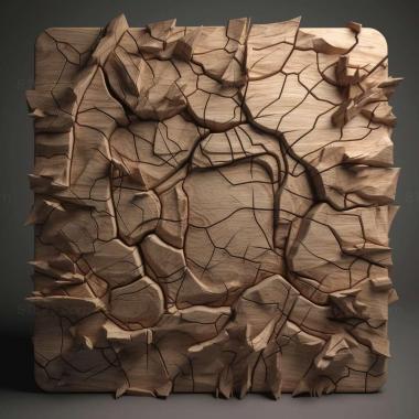 Patterns and decorations stl cracked 1 3d model